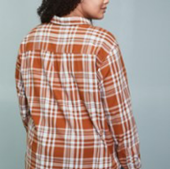 Bright Orange button down - Picture 3 of 4